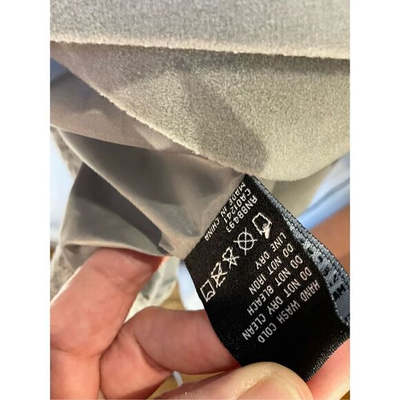 BNCI Waterfall Open Cardigan Jacket. Small. Greyish/tan. Velour/faux sueded leat - Picture 10 of 11